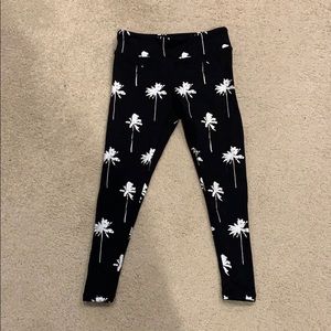 Spiritual Gangster palm tree girls pants